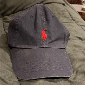 Ralph Lauren Dark Blue Cap with Red Logo